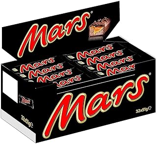 Mars Schokoriegel | Karamell, Schokolade | 32 Riegel in einer Box (32 x 51 g)