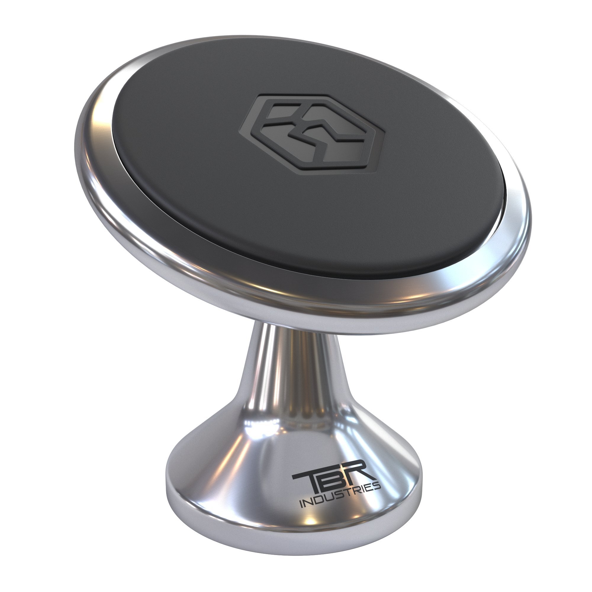 Universal Magnetic Cell Phone Dash Mount Best Magnet Technology for iPhone X/ 8 Plus/ 7 Plus/ 6s Plus/Samsung Galaxy S9 Plus/Note 8/ S8 Plus/ S7/ GPS or Tablets (Silver)