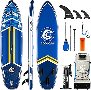Inflatable Paddle Board, 460lb Max Capacity, Stand Up Paddle Board with Premium SUP Paddle Board Accessories, Stable Design, Non-Slip Comfort Deck, Paddle Boards for Adults & Youth of All Skill Levels