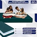 GADDA CO Cotton Feel Terry Ultra Soft 100% Waterproof Mattress Protector King Size, Breathable & Hypoallergenic Bed Cover, Mattress Cover King Size - 75x72 inch (6.25x6 ft), Peacock gallery image