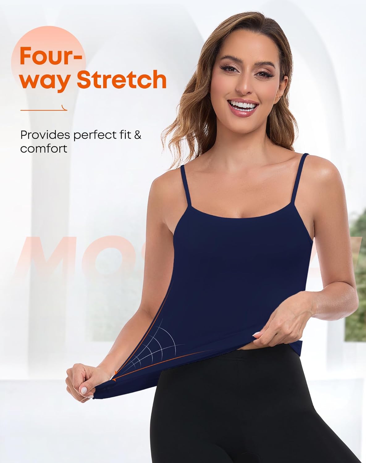 Thermal Tank Top for Women Sleeveless Fleece Lined Top Thermal Undershirt Warm Camisoles Winter Vest - Image 2