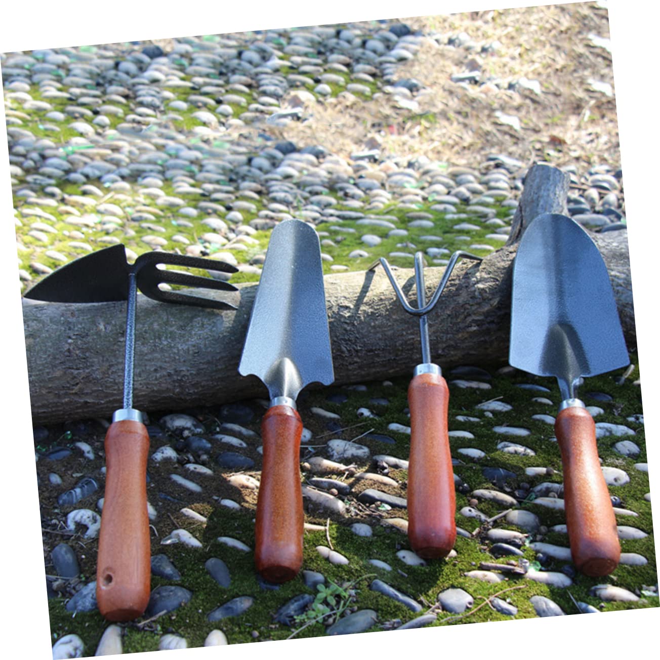 VANZACK 3 Ensembles Set De Outils De Jardin Mini Châssis Manche Ensemble Pratique pour Transplanter Désherber 4 Pièces * 3