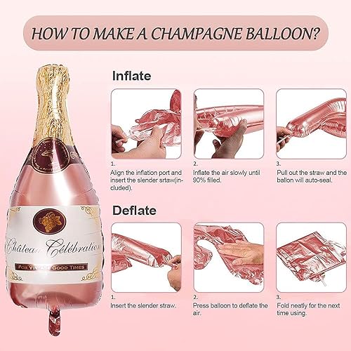 Miniatura 7 de Decoraciones de fiesta de cumpleaños de oro rosa para mujeres y niñas con pancarta de feliz cumpleaños, guirnalda de puntos circulares, pompones de