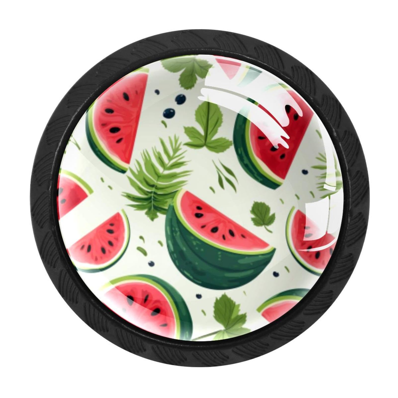 Chenzzzz Multicolored 09 4 Pack Black Watermelon Cabinet Pulls Kitchen Cabinet Handles Ideal For Cabinet,Drawer,Cupboard And Wardrobe