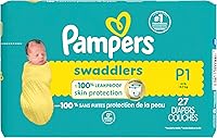 Vista 158 de Pampers Swaddlers - Pañales desechables ultra suaves para bebé talla 1, 164