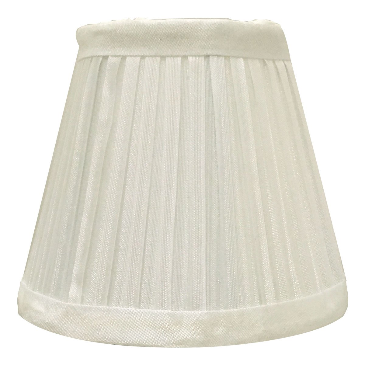 Royal Designs, Inc. CSO-1030-5WH Box Pleat Empire Chandelier Shade, 3 x 5 x 4.25, White