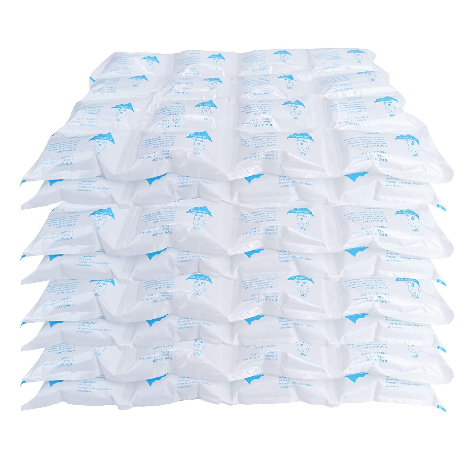 TarppedRock Dry Ice Packs for Shipping Frozen Food, 8 Sheets Reusable Cold Ice Packs for Coolers, Lunch Bag, Flexible Long-Lasting Ice Blanket Sheets for Shipping