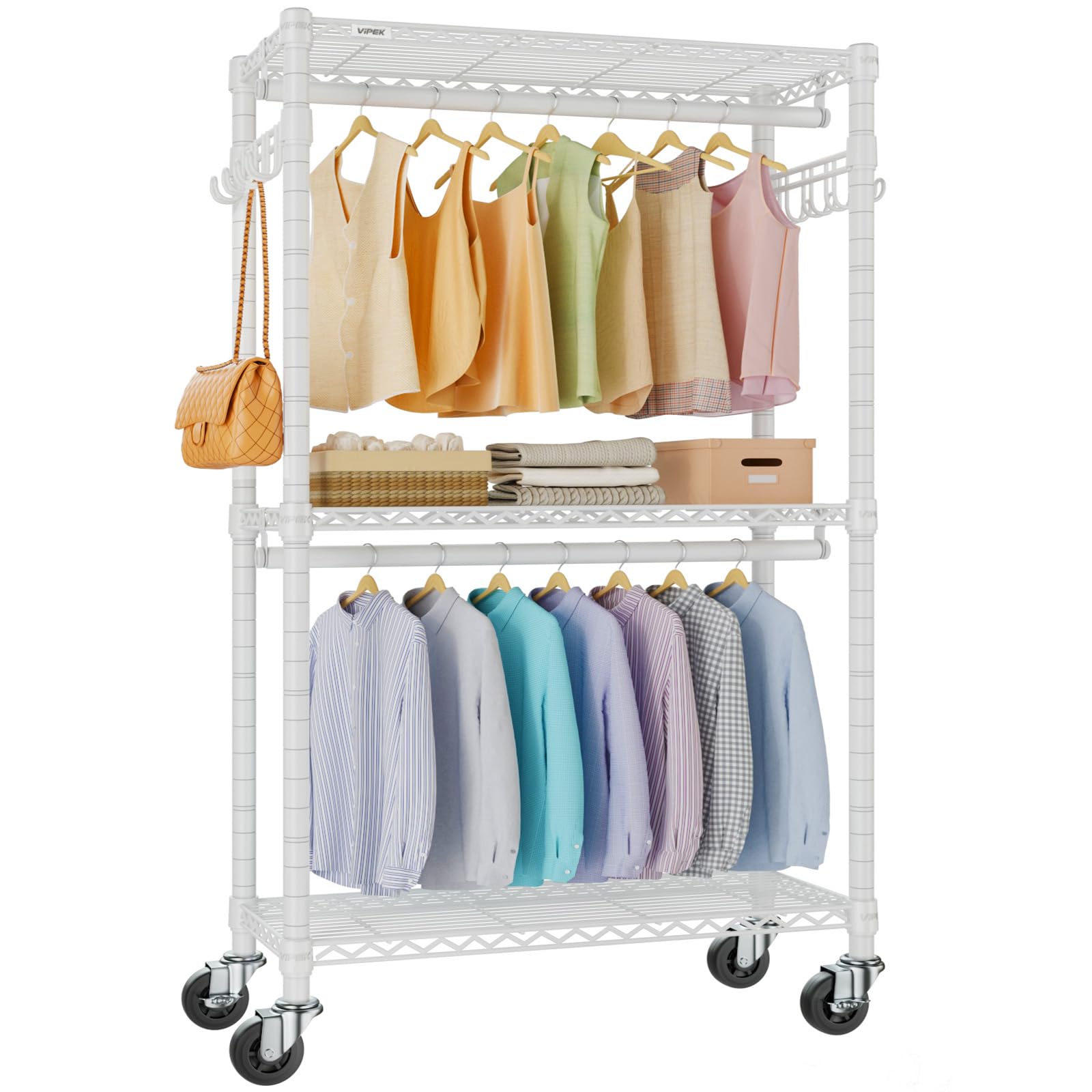 ②WWW_RACK WHAT WE WANT Amazon.com: VIPEK V2 Clothes Rack for Hanging Clothes, Heavy