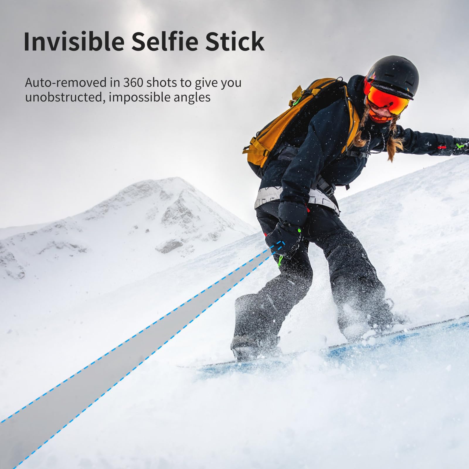 Ulanzi TT52 Perche à selfie 150 cm pour Insta 360 & Go Pro – Trépied et perche à selfie 2 en 1, extensible de 30 à 150 cm, stable et compact pour Go Pro, DJI Osmo Action, caméras d'action