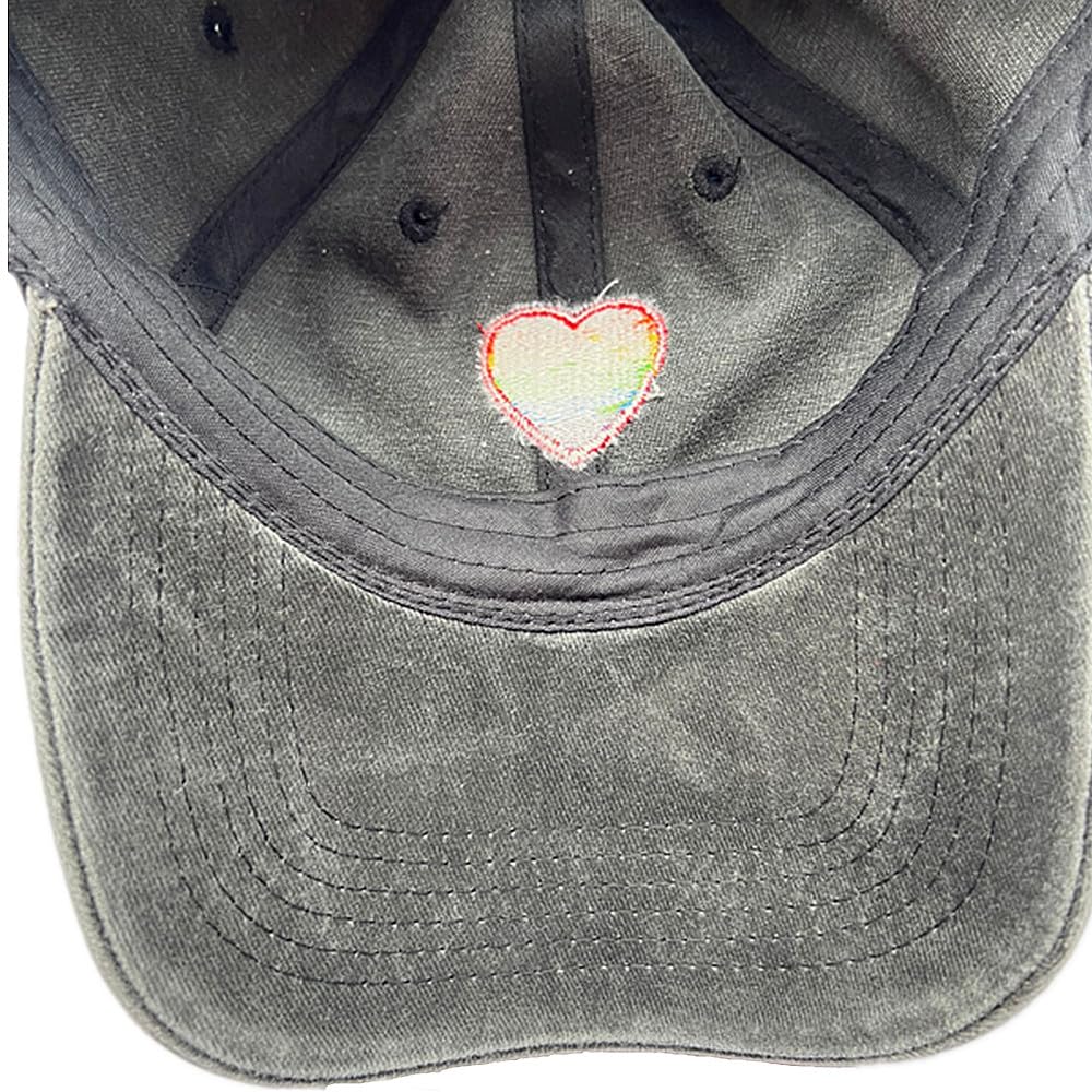 TRIXES Cappellino in Denim Arcobaleno – Cappello Effetto Denim – Perfetto per LGBTQIA2s+ - Mostra Supporto e diversità…