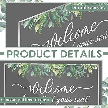 Amazon.com: Briwooody Wedding Seating Chart Board Display
