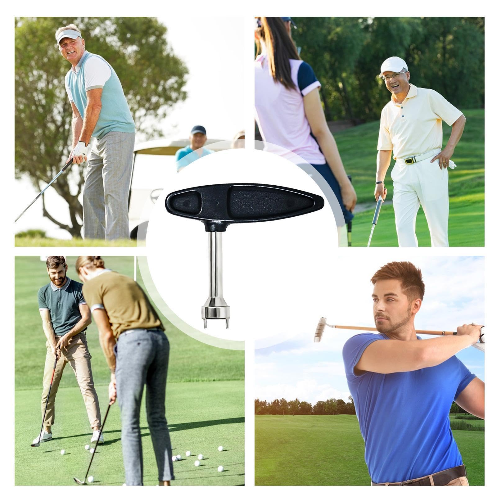 Herramienta para tacos de golf,Llave para tacos de golf | Herramienta portátil de extracción de tacos de golf, tacos de golf de repuesto | Llaves para tacos de golf eficientes, reemplazo rápido de cla