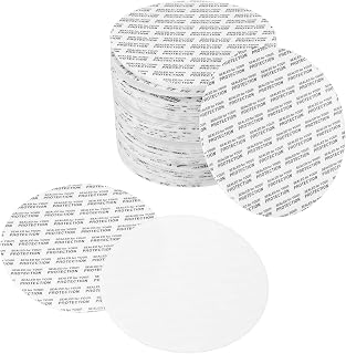 PATIKIL 80mm/3.15" Foam Lid Liner, 80Pcs Adhesive Round PS Pressure Sensitive Seals, Cap Liners Resistant Tamper for Plastic Glass Jar Bottle Cap Canning Vials Seals