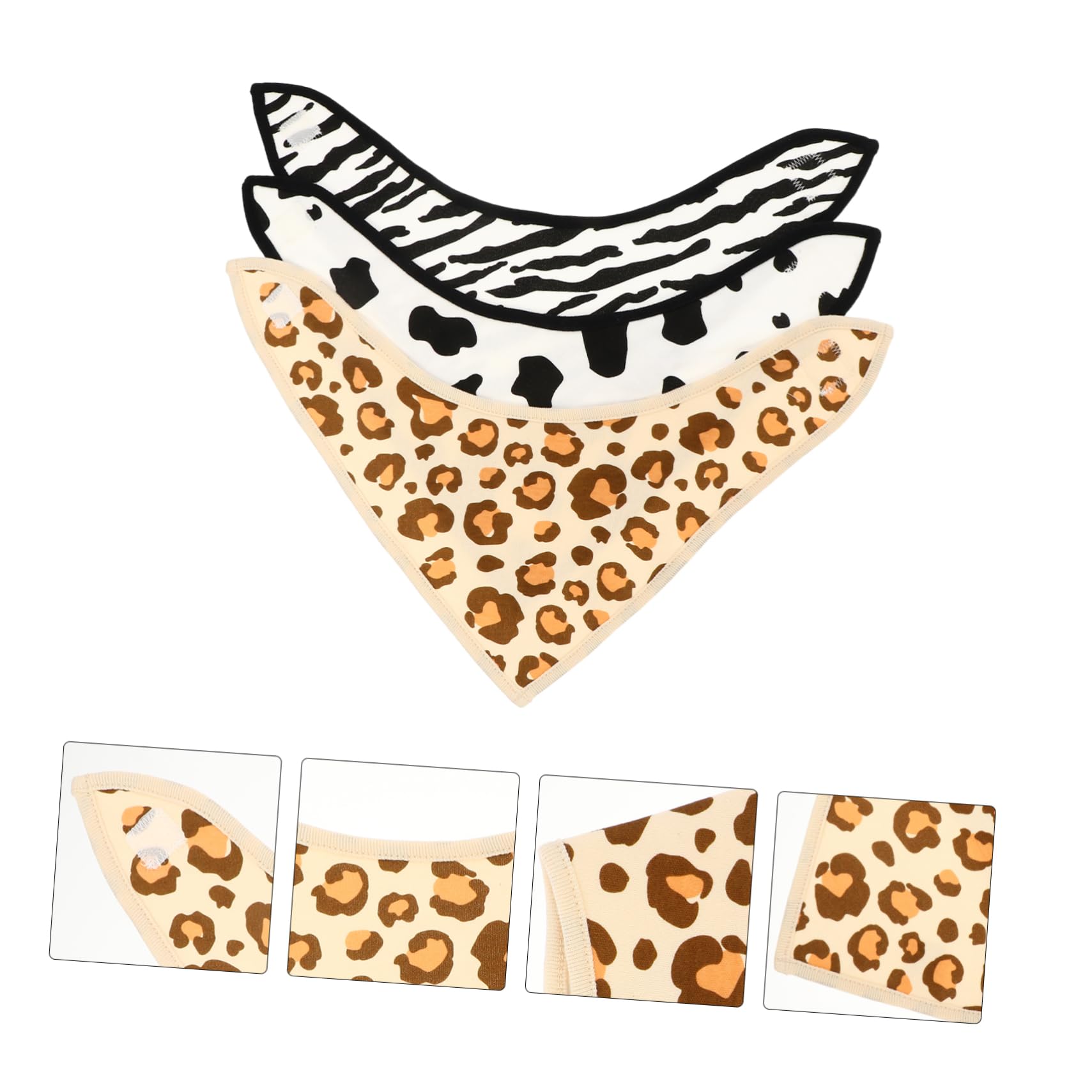 ifundom 9piezas Baberos De Bandana Para Bebés De Algodón y Absorbente Ajustables Estampados Para Recién Nacidos y