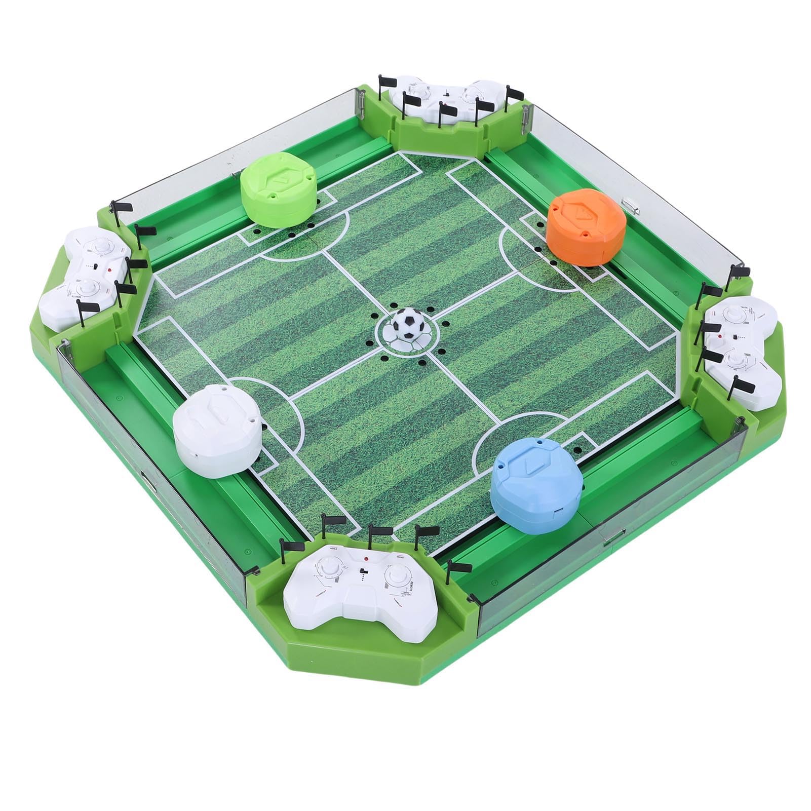 Syrisora Gioco di Calcio Balilla Telecomandato, Gioco da Tavolo di Calcio da Tavolo per Bambini e Adulti con 2 Batterie AA, Design Compatto per Sale Giochi per Feste in Casa