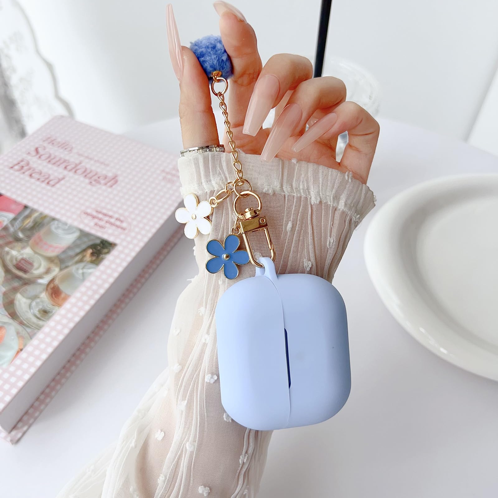 Amazon.com: Cute Sky Blue Case for Samsung Galaxy Buds 3/3 Pro/3