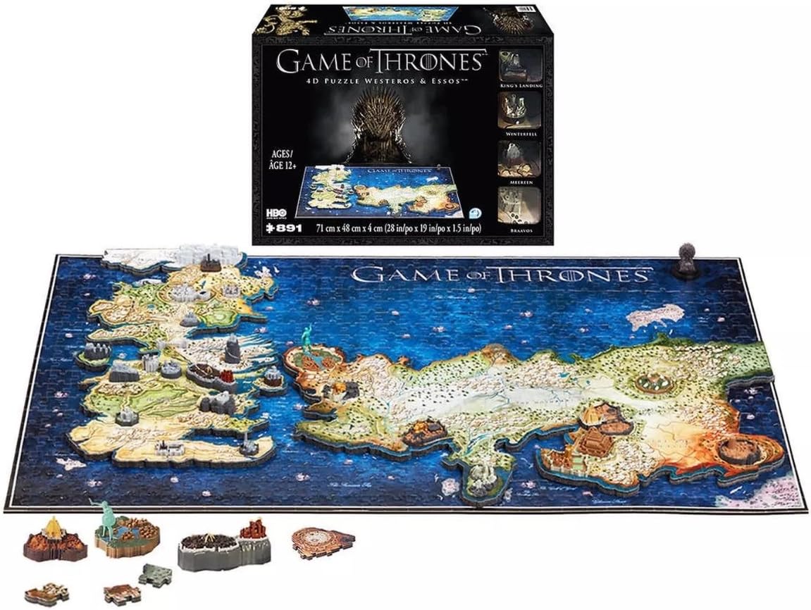 Game of Thrones 4D Puzzle of Westeros & Essos 891-Pieces