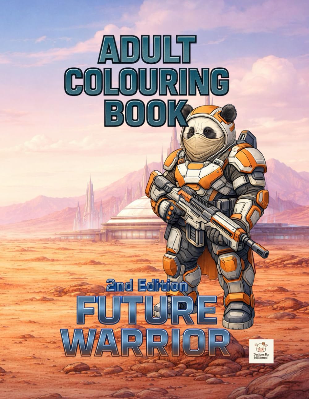 Adult colouring book: Future warrior