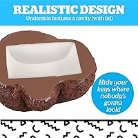 Vista 3 de BigMouth Inc Hide-A-Key, ocultador secreto de llaves de jardín, almacenamiento exterior resistente a la intemperie, soporte seguro para llaves