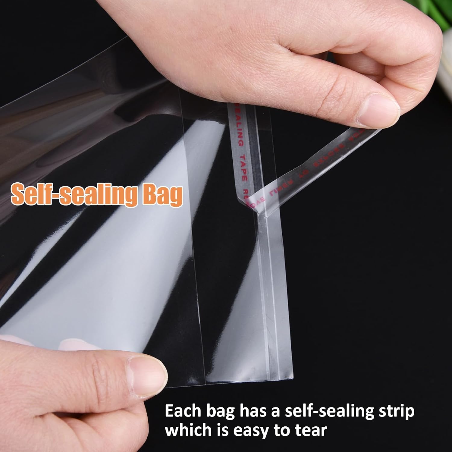 ZGORENDZ 320 Pcs Clear Cellophane Bags 4x6 Inches, Self Sealing Packaging Bags Clear Resealable Cellophane Bag for Packaging, Cookies, Gifts, Candy