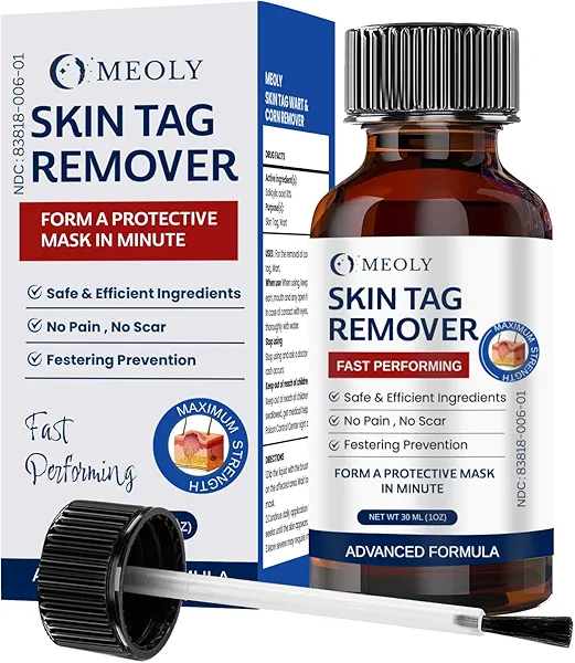 MEOLY Skin Tag Remover: Skin Tag Remover with Salicylic Acid for Men and Women 20 ML