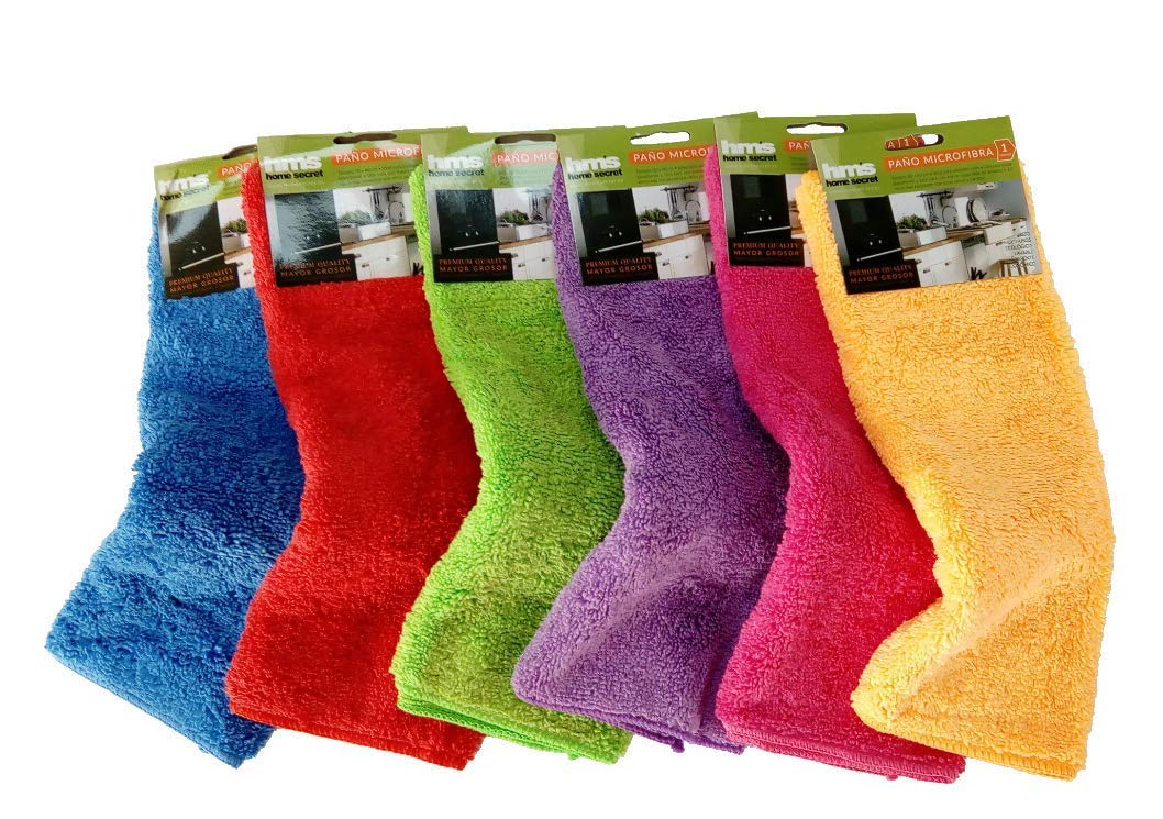 Energy Colors Textil Hogar - Original - Paños de Cocina Rizo Extra Absorbentes Gran Tamaño 30 x 40 cm (Cupcakes Microfibra, 12)
