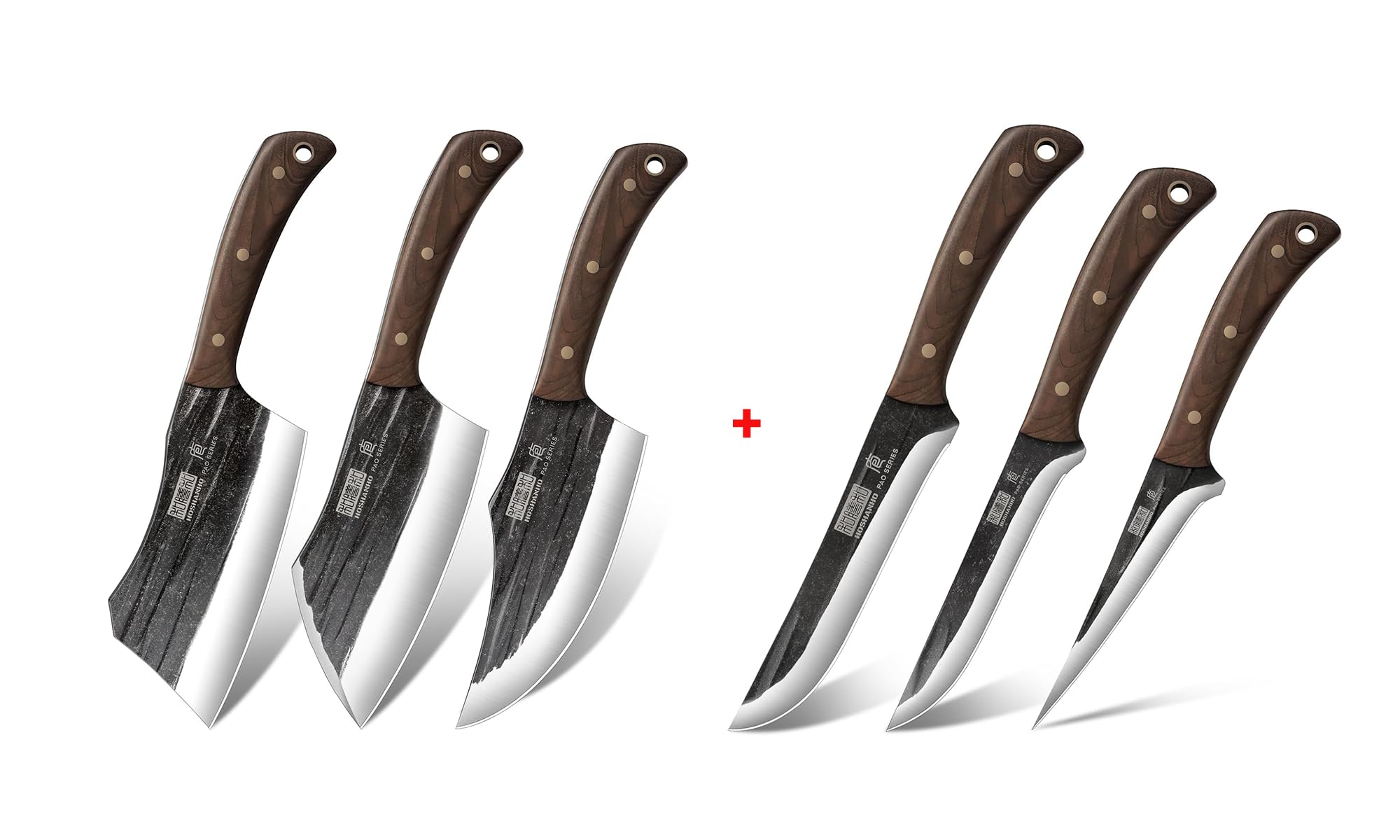 HOSHANHO Butcher Knife of Fillet Knife & Dividing Knife & Paring Knives & Heavy Duty Butc…