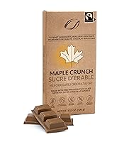 Vista 7 de Jelina Chocolatier Paquete de 8 barras de chocolate con leche con crujiente de arce Chocolate de comercio justo Chocolates naturales importados
