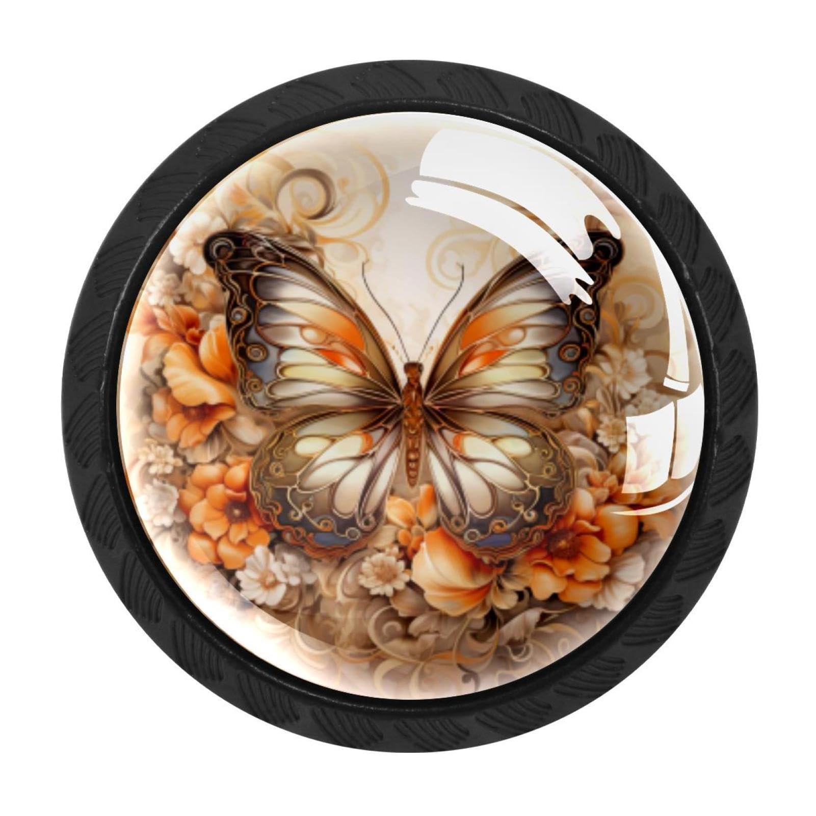 Chenzzzz Multicolored 18 4 Pieces Kitchen Cabinet Knobs Butterfly Drawer Knobs Dresser Knobs Drawer Pulls Door Knobs Dresser Drawer Handles Knobs For Dresser Drawers