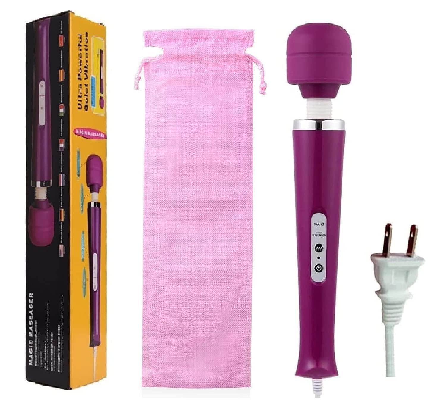 Gajoin Big Powerful Massager Back Vibrating Massage for Woman Men Sport Recovery Muscle Aches Pain Shoulder Foot Massage Tool (Purple Big Massage)