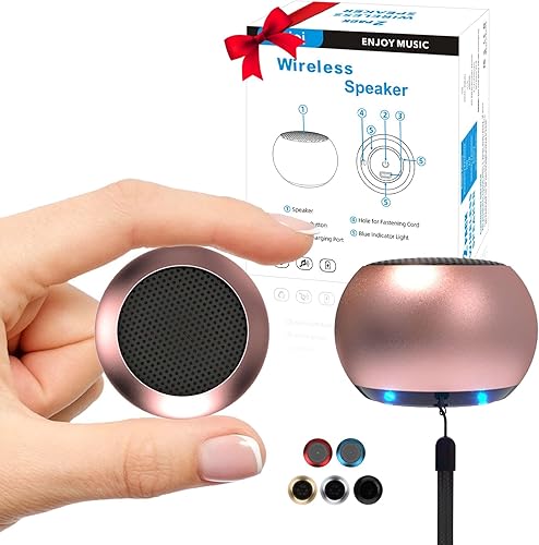 Miniatura 9 de SEVENKA 2 mini altavoces, altavoz Bluetooth portátil pequeño de 3 W con cordón, resistente al agua, emparejamiento estéreo inalámbrico, mini Negro