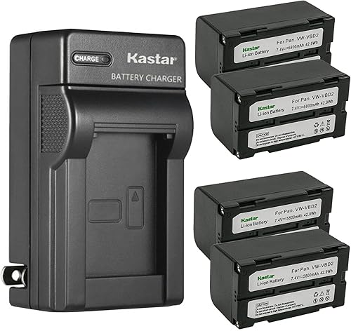 Miniatura 8 de Kastar Paquete de 2 baterías y cargador de pared CA de repuesto para VME368E, VME368LE, VME455LA, VME465LA, VME530A, VME535LA, VME540A, VME540LA,