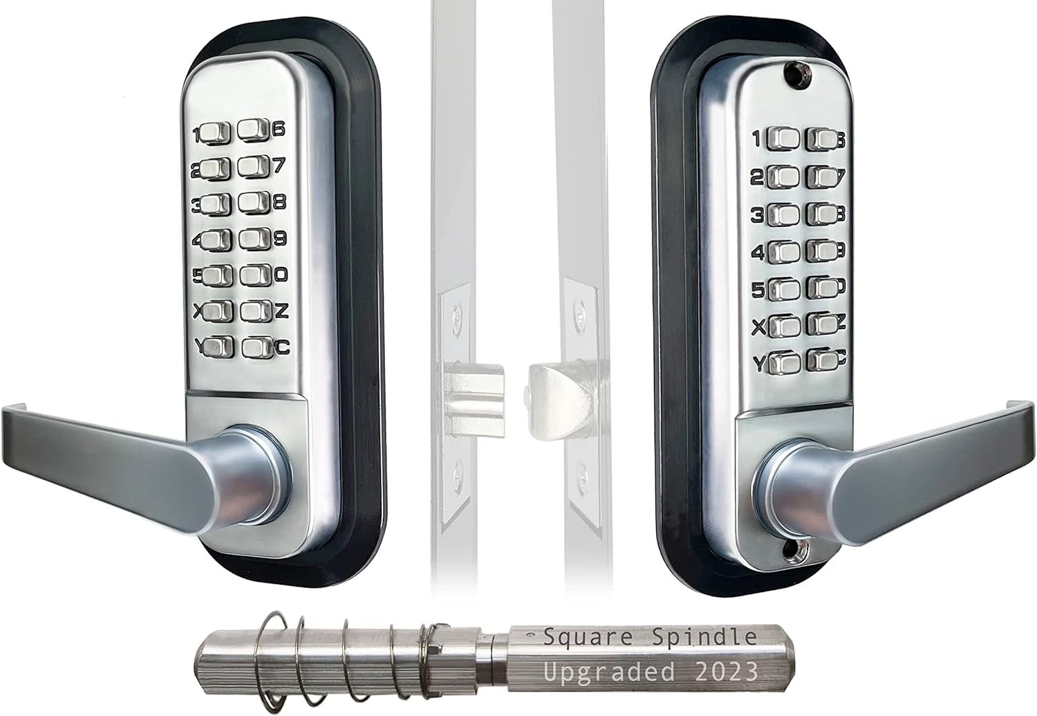 JOUNJIP Mechanical Keyless Combination Lever Handle Door Lock [Square