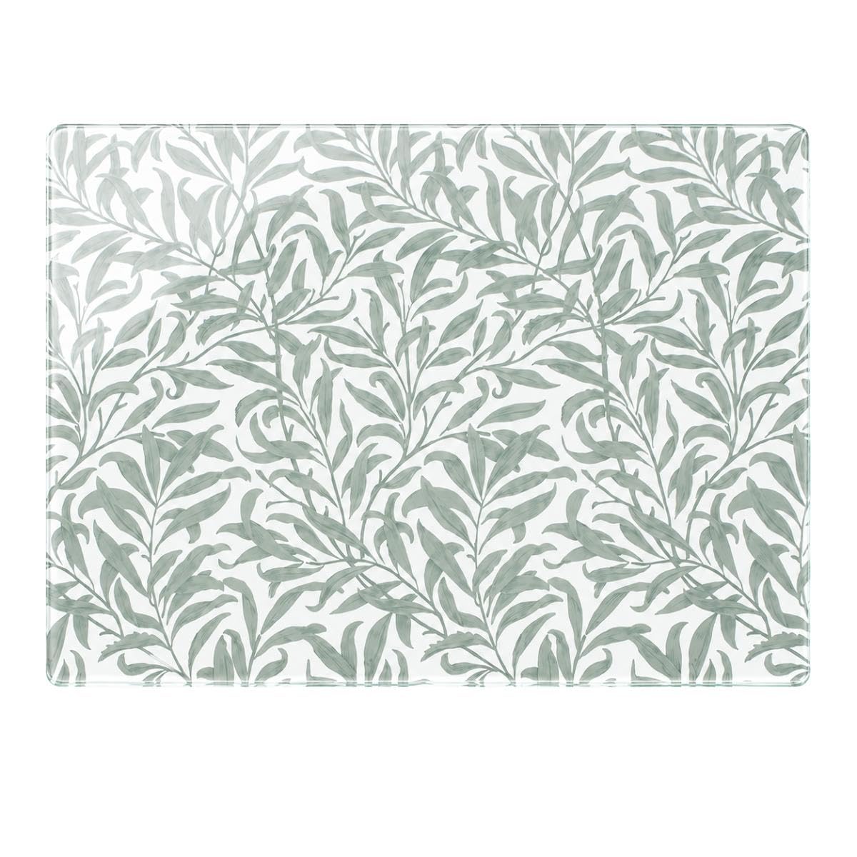 Wild Leaves Tempered Glass Worktop Saver Kitchen Surface Protector 27x37cm