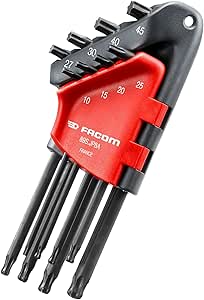 FACOM - Jeux de 8 Clés Mâles Coudées Torx et Resistorx en Étui - 89S.JP8A - Convient à un Usage Professionnel - Matériau Durable de Qualité - Sélection Rapide de la Dimension : Amazon.fr: Bricolage