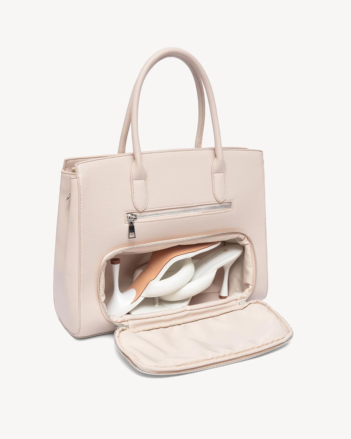 NEWBELLA Kelly Vegan Leather Tote Bag for Women - Stylish Versatile Commute Top Handle Bag, Hobo Shoulder Handbag with Purse