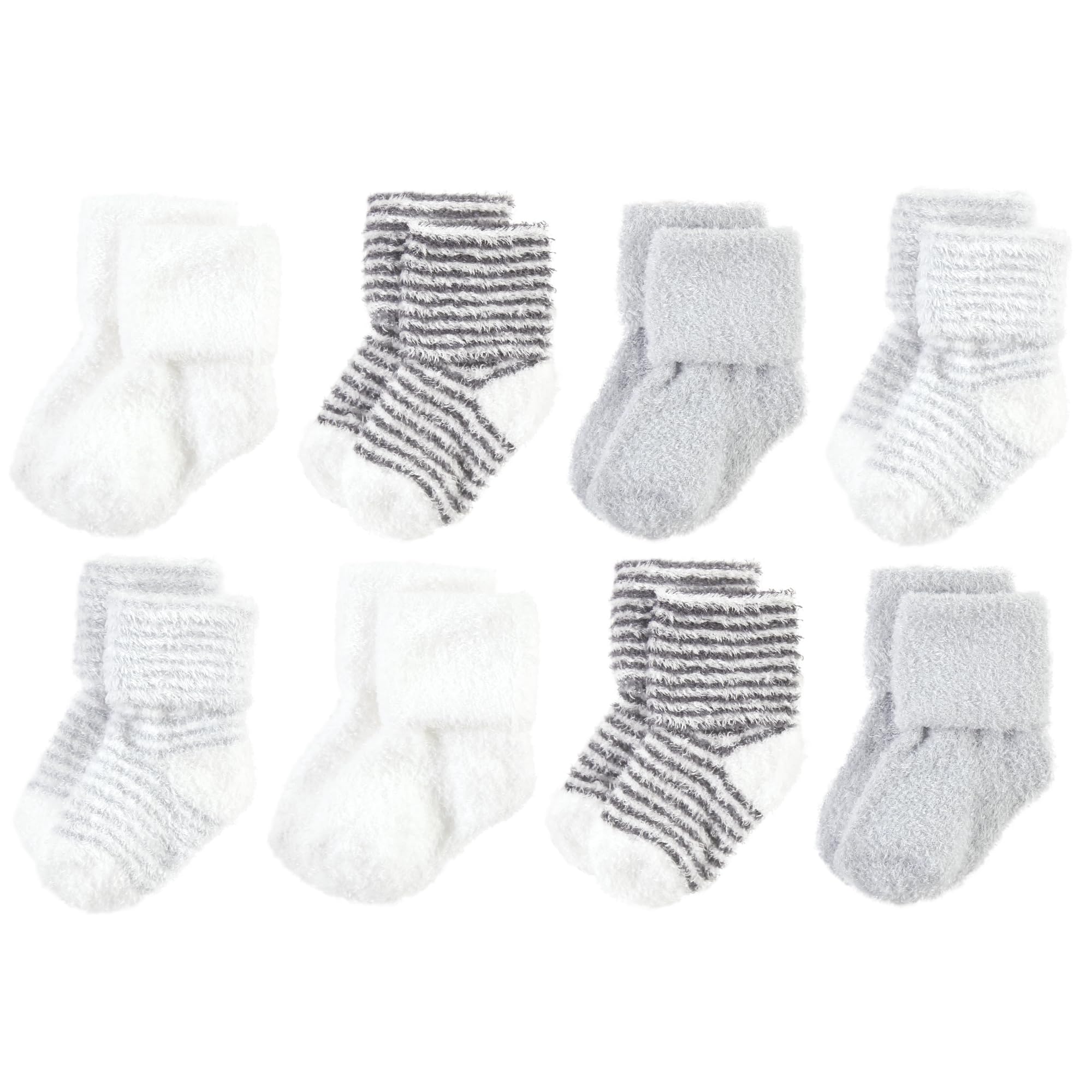 Hudson Baby Baby 8-pack Cotton Rich Newborn and Terry Socks
