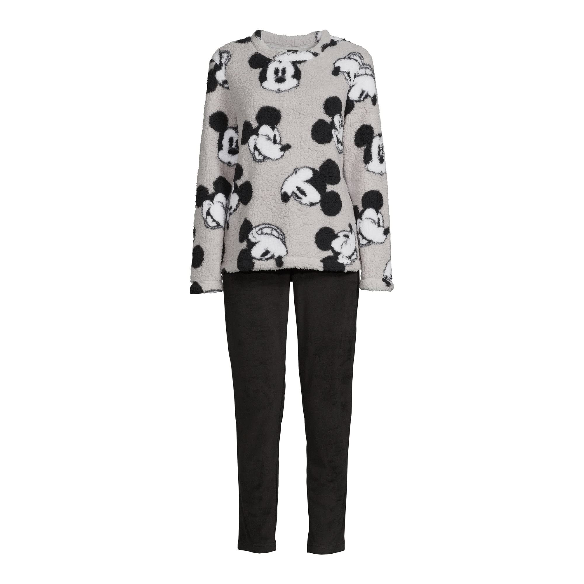 Pyjama Mickey Mouse Disney femme ensemble de nuit gris taille 4-6 loungewear