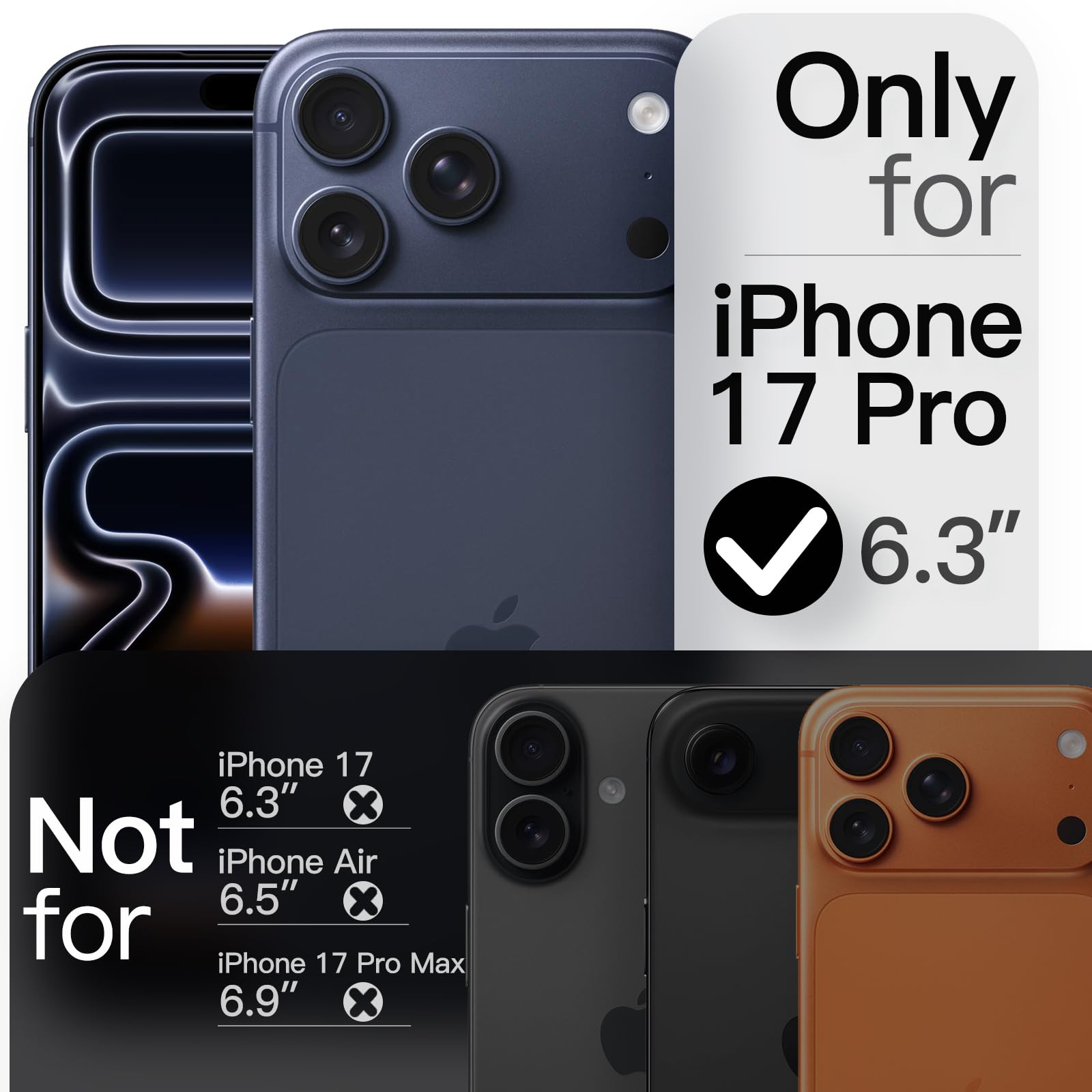 Amazon.co.jp: JETech iPhone 17 Pro 6.3インチ用 マグネットスリム
