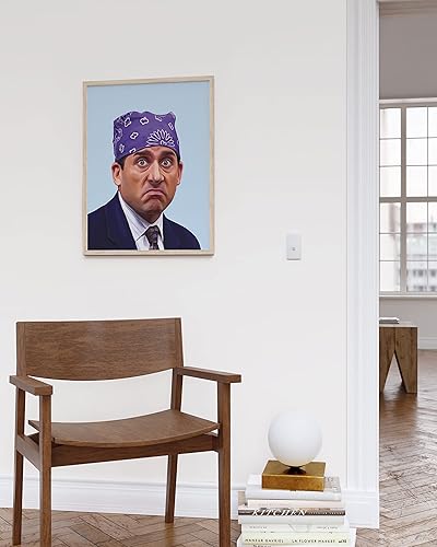 Miniatura 5 de HAUS AND HUES Póster de Michael Scott, regalos de oficina, Michael Scott Meme, decoración de oficina (marco beige, 12 x 16 pulgadas)