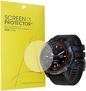 Compatible with Garmin Descent Mk2i Screen Protector, YOUkei [6 Pack] Full Coverage PET Clear Film Compatible with Garmin Descent Mk2i / Descent MK2 Smartwatch (6 PACK)
