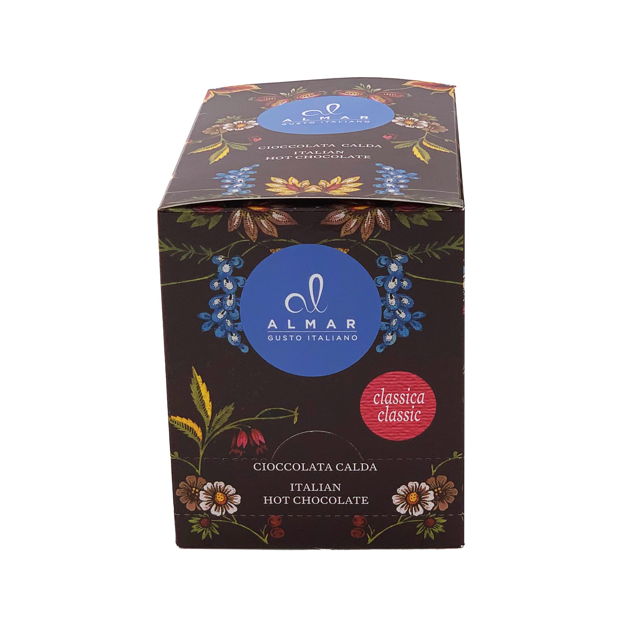 Almar Cioccolata Calda Monoporzione, Bustine Preparato Cioccolata Calda Senza Glutine, Lattosio, Conservanti, 100% Made in Italy, Gusto Classica - 12 Astucci da 30 gr