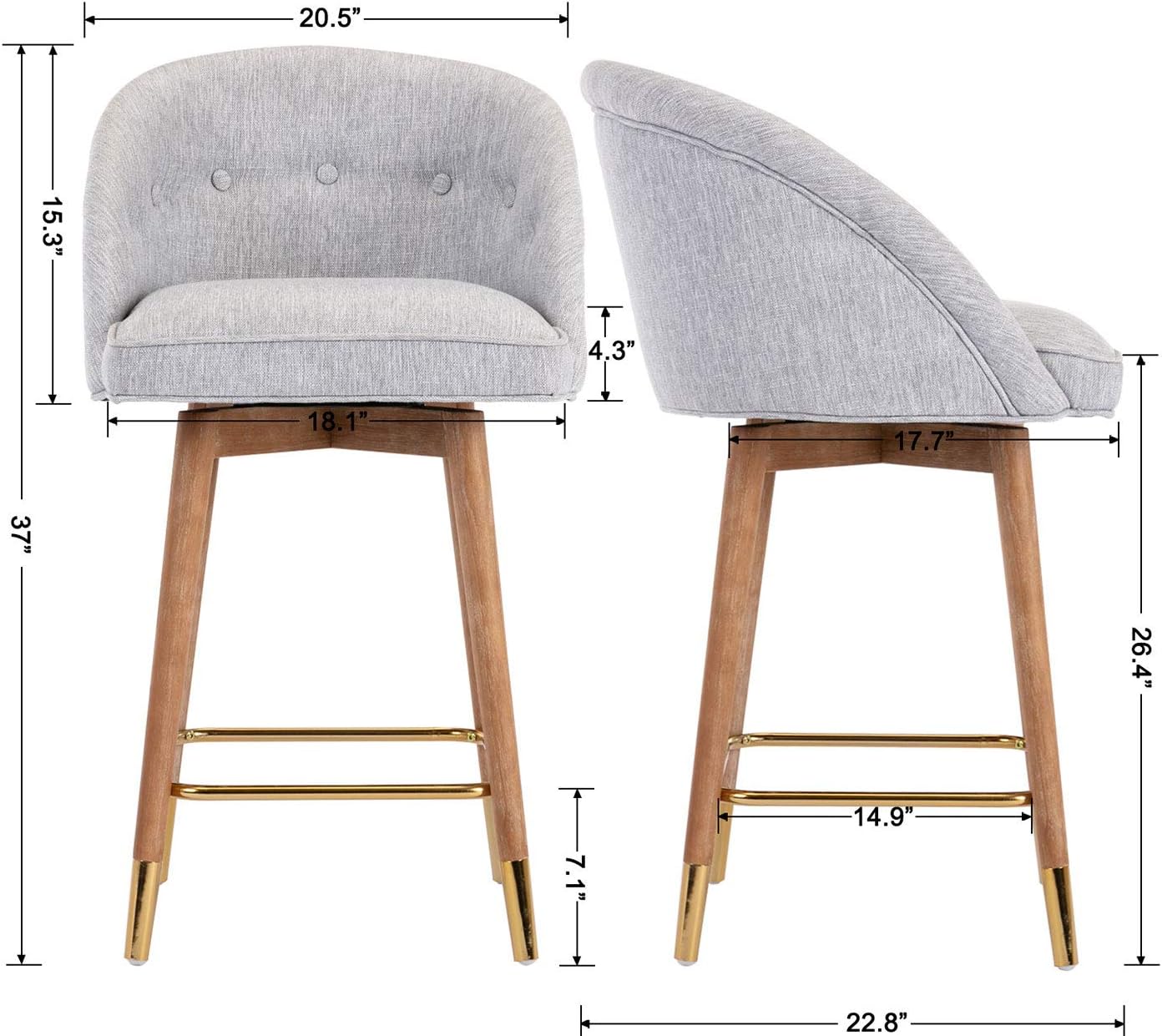 Buy Shunzhi 26 Inch Swivel Bar Stool