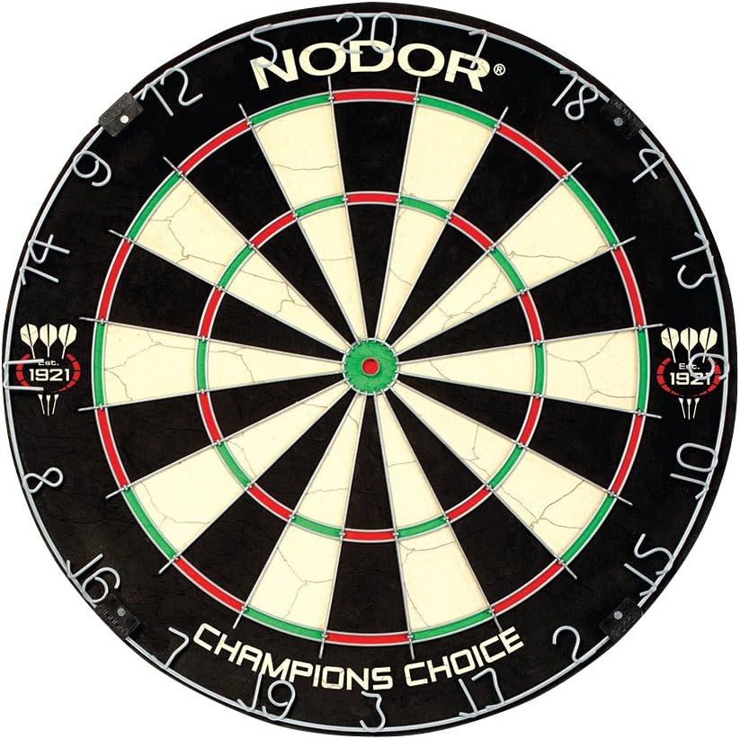 Nodor Mini Bull Champions Choice Dartboard & Red Dragon Checkout Card