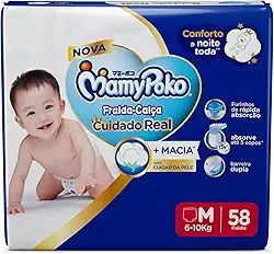MamyPoko Fralda-Calça Premium Seca M 58 Unidades