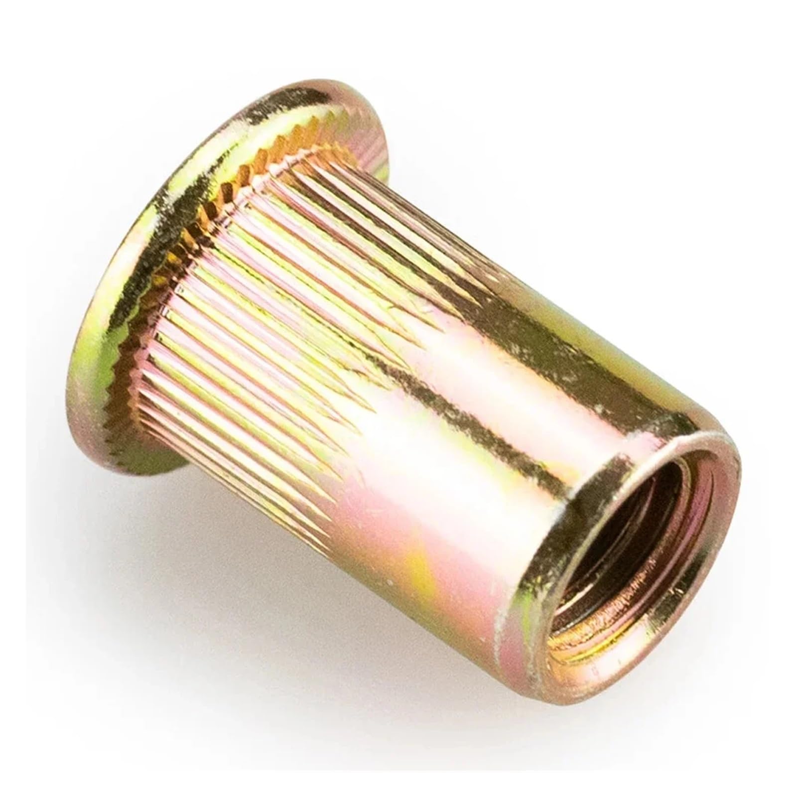 10-50 pz M3 M4 M5 M6 M8 M10 M12 Zincato Acciaio Al Carbonio Rivnut Testa Piatta Filettato Rivetto Inserto Nutsert cap Rivetto Dado(M10 (20pcs))