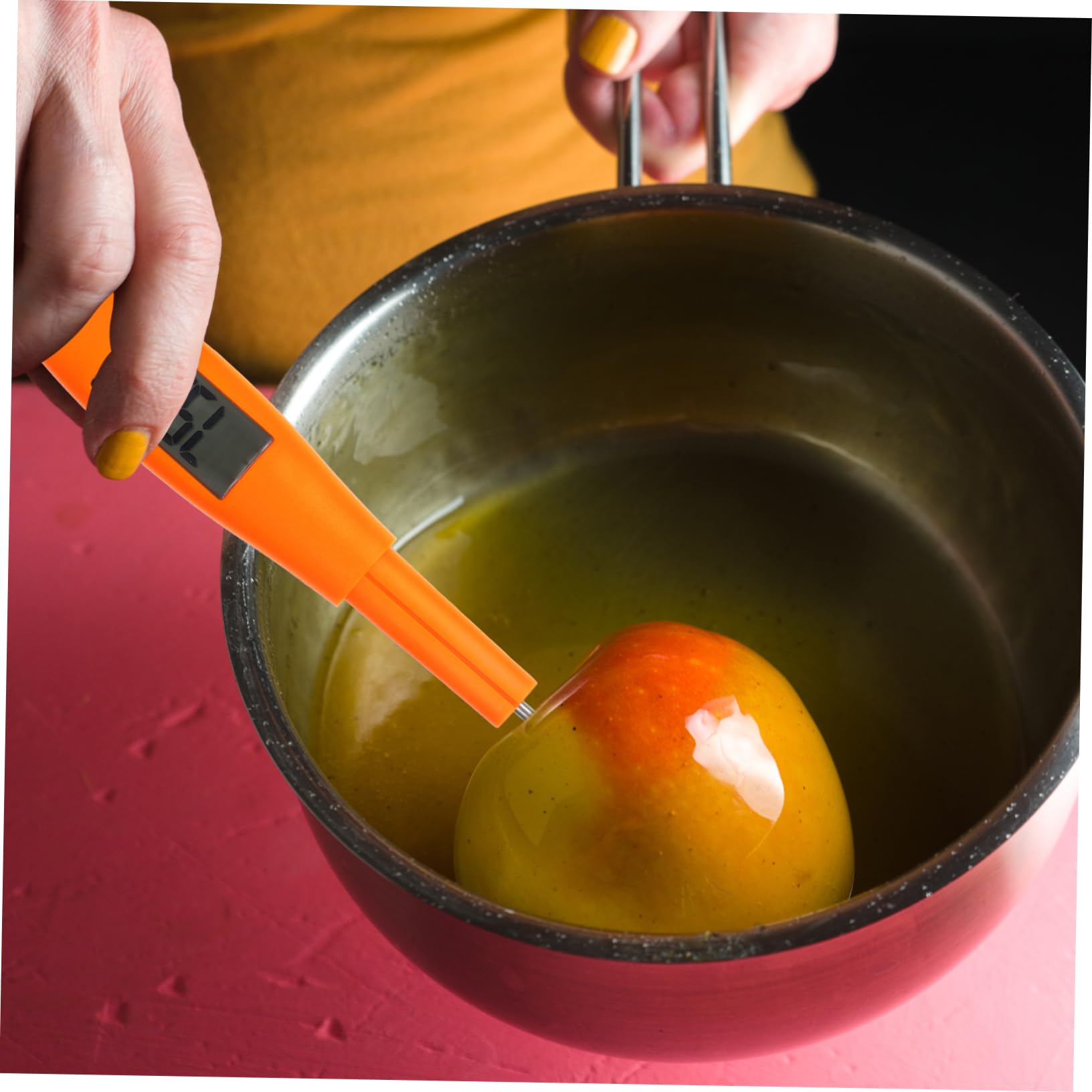 MAGICLULU 2 Piezas Termómetro Para Hornear Termómetro De Termómetro Digital Para Carne Termómetro De Barbacoa Espátula Digital Termometro De Cocina Para Alimentos Gel De Sílice