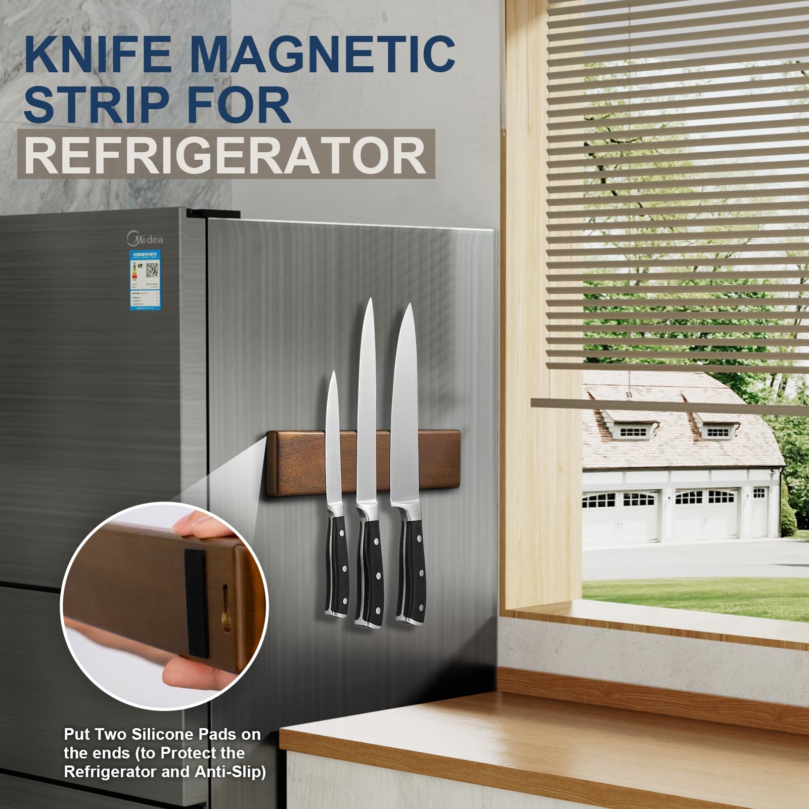 Snapklik.com : ENOKING Magnetic Knife Holder For Wall, 10 Inch Powerful ...
