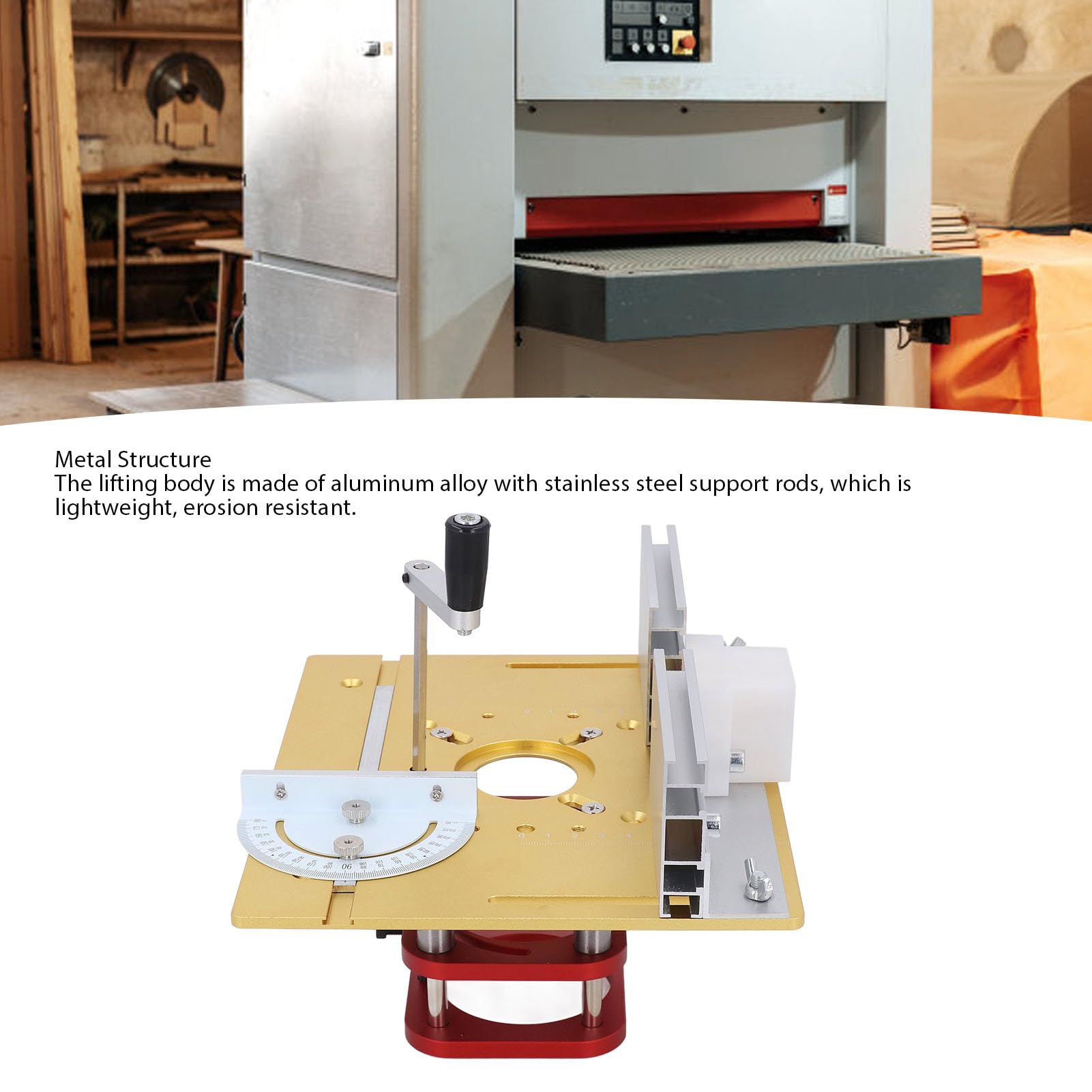 Dpofirs Kit de de Enrutador de Elevación Manual Kit de Elevación de Enrutador Duradero y Preciso para Carpintería, Fácil Instalación, para Entusiastas de la Artesanía y Carpinteros Profesionales