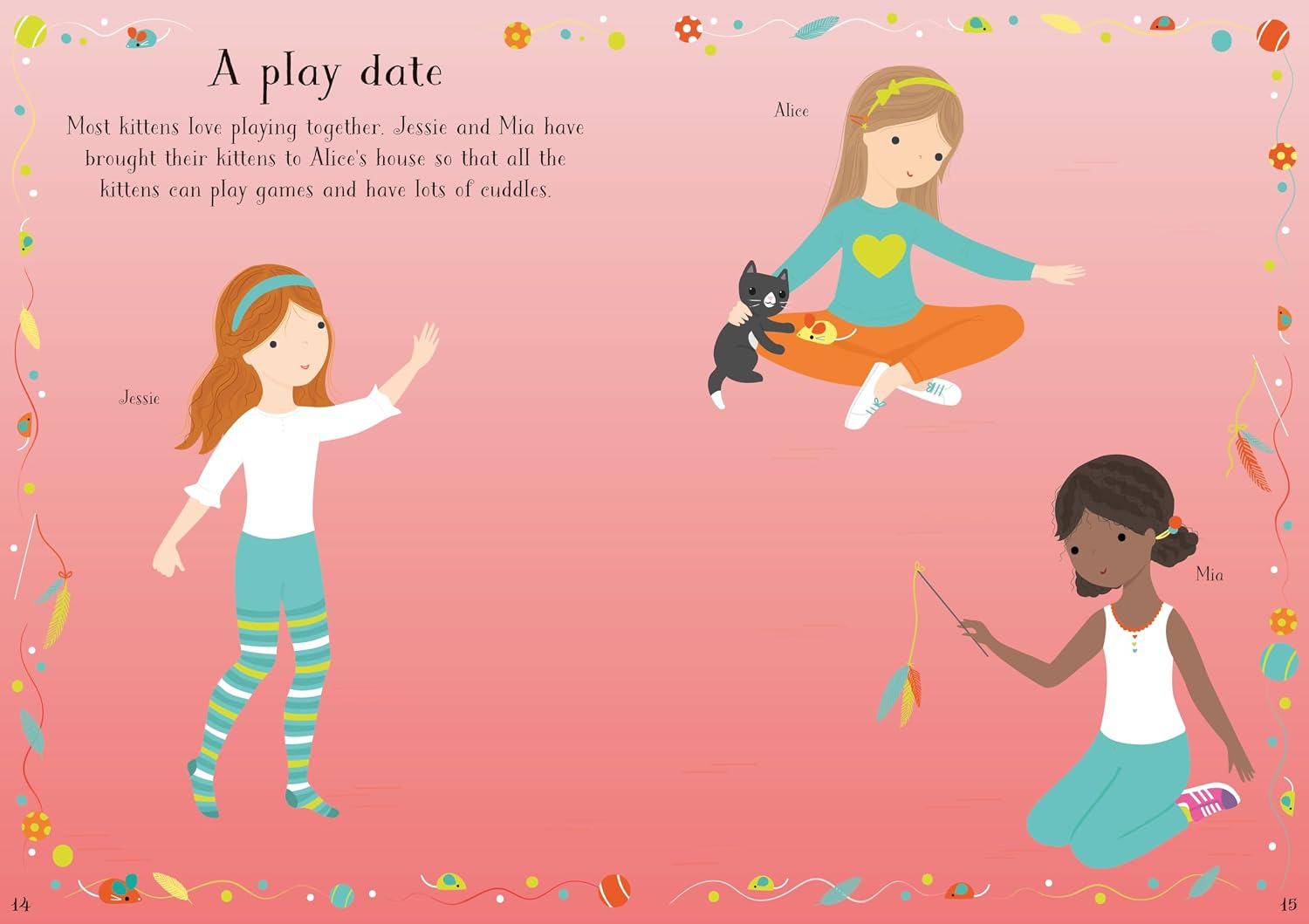 Little Sticker Dolly Dressing Kittens: An Enchanting Activity Book with Over 300 Reusable Stickers for Children (Ages 4-7)